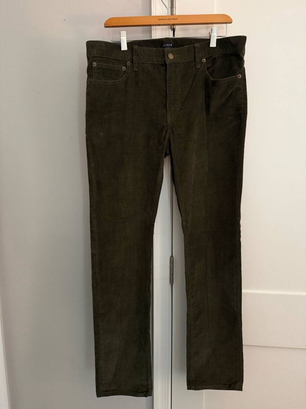 J.Crew Slim Men’s Corduroy Pants in Green - 33x32